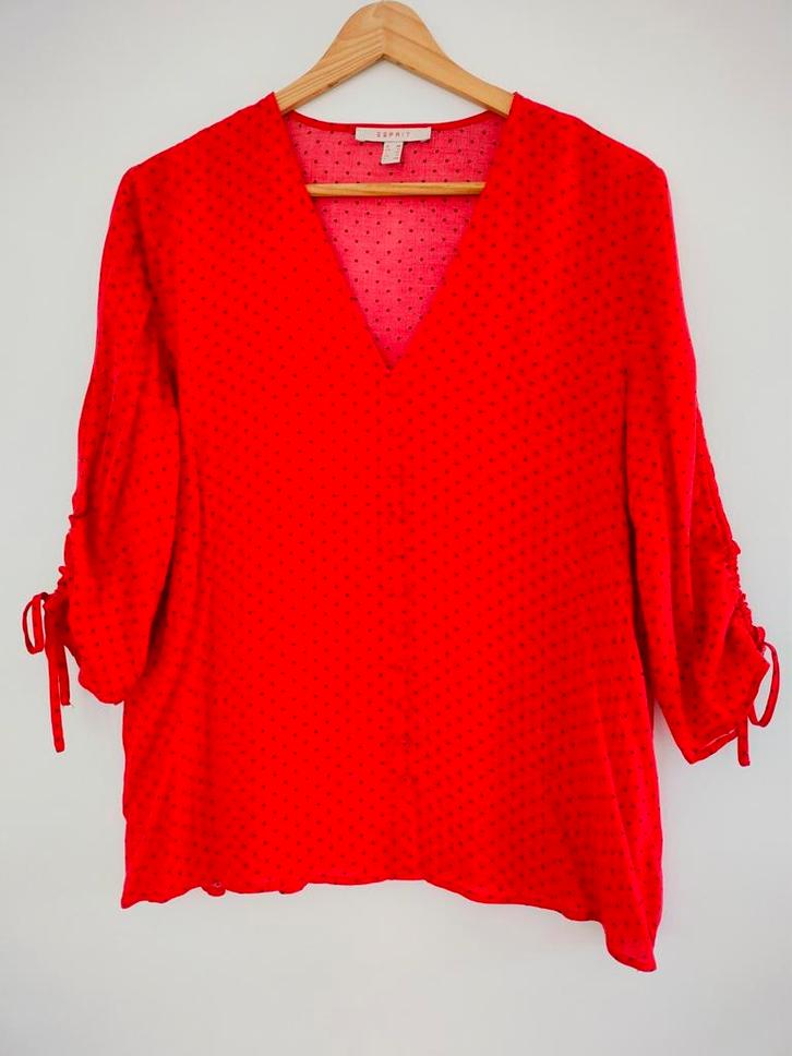 Mooie blouse Esprit maat 38 viscose, Kleding | Dames, Blouses en Tunieken, Gedragen, Maat 38/40 (M), Rood, Ophalen of Verzenden