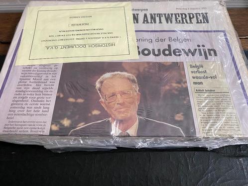 GVA Bundeling Special kranten "Overlijden Koning Boudewijn", Verzamelen, Koningshuis en Royalty, Zo goed als nieuw, Tijdschrift of Boek