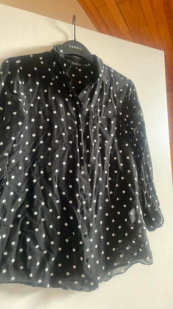 Hemdje met bolletjes details maar 10€ beschikbaar voor biedingen