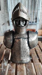 Metalen decoratie met ridder..., Gebruikt, Ophalen of Verzenden, Mens