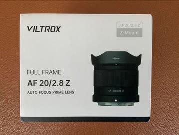 Viltrox full frame AF 20/2.8 Z beschikbaar voor biedingen