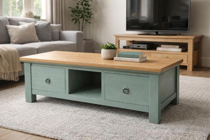 Landelijke salontafel of tv meubel, Huis en Inrichting, Tafels | Salontafels, Zo goed als nieuw, Minder dan 50 cm, 100 tot 150 cm