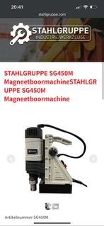Stahlgruppe SG450M magneetboormachine nieuw 1200€, Doe-het-zelf en Bouw, Nieuw, Ophalen