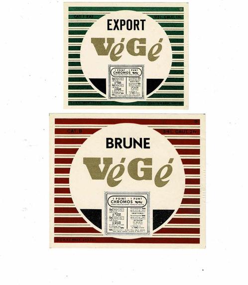 Oude bieretiketten van "Végé", Verzamelen, Biermerken, Nieuw, Overige typen, Overige merken, Verzenden