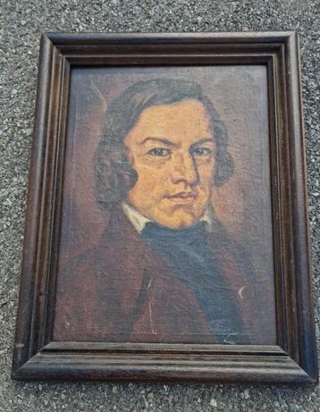 Schilderij : portret Robert Shumn  beschikbaar voor biedingen