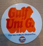Sticker Gulf uni G motor oil olie, Ophalen of Verzenden, Zo goed als nieuw, Merk