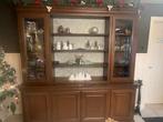 vitrinekast vol hout zeer goede staat, Huis en Inrichting, Ophalen, 200 cm of meer, 25 tot 50 cm, Kersenhout