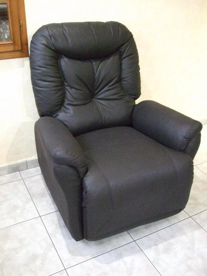 fauteuils relax noirs, Maison & Meubles, Fauteuils, Neuf, Enlèvement