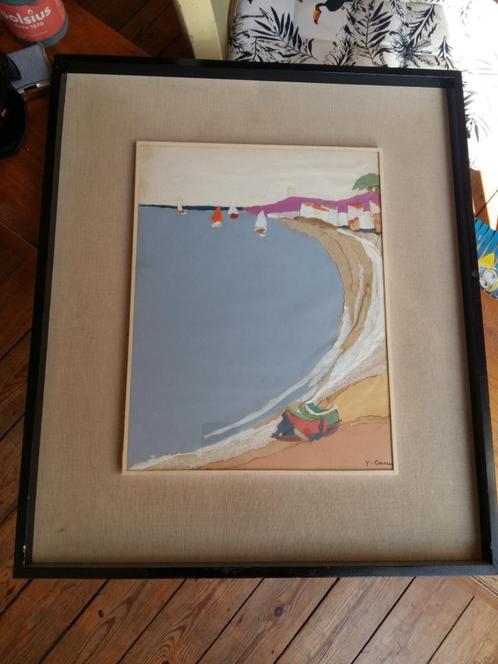 Collage van Y. Canu Plage, Antiek en Kunst, Kunst | Overige Kunst, Ophalen of Verzenden