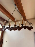 2 grand Lustres déco, Maison & Meubles, Enlèvement ou Envoi, Comme neuf, Bois