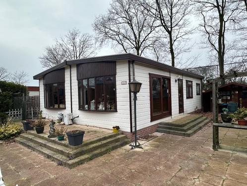 Dubbel chalet kunststof CV 3 slaapkamers zelf ophalen️, Caravans en Kamperen, Stacaravans, meer dan 6, Ophalen