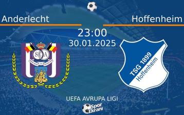 2* Tickets Anderlecht-Hoffenheim beschikbaar voor biedingen