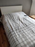 Lederen bed 140cm breed electr lattenbodem+gratis kast, Huis en Inrichting, Slaapkamer | Boxsprings, Ophalen, 140 cm, Zo goed als nieuw