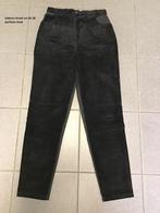 Lederen broek maat 36-38, Zwart, Ophalen of Verzenden, Zo goed als nieuw, Maat 36 (S)