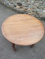 table ronde en chêne de 1m de diamètre, Gebruikt, Ophalen
