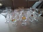 12 Bierglazen: Leffe, Caulier, Grimbergen, Ename.., Ophalen of Verzenden, Zo goed als nieuw