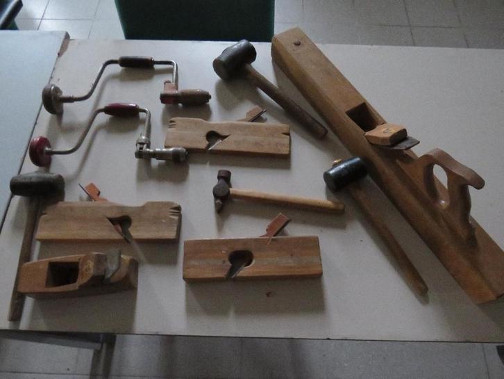 Antieke houtschaven en handboren, Antiek en Kunst, Antiek | Gereedschap en Instrumenten, Ophalen