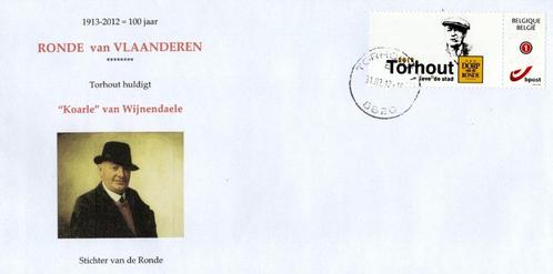 31.03.2012:Herdenkingsomslag @100 jaar Ronde van Vlaanderen@, Postzegels en Munten, Postzegels | Europa | België, Gestempeld, Frankeerzegel