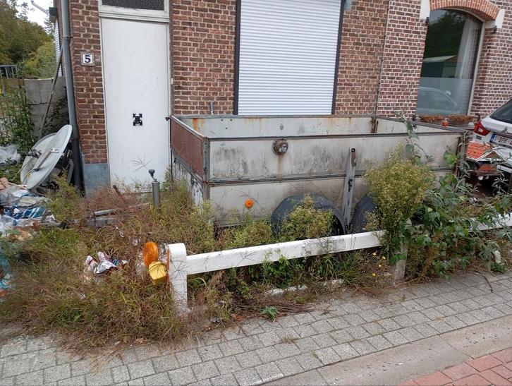 aanhangwagen dubbel verzwaard, Auto diversen, Aanhangers en Bagagewagens, Gebruikt, Ophalen of Verzenden