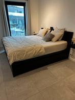 MALM BED - IKEA, 180 cm, Zo goed als nieuw, Hout, Zwart