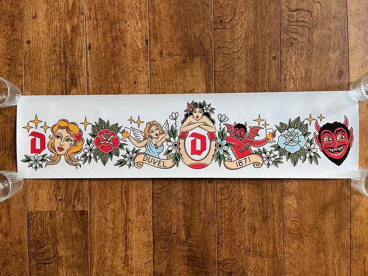 Duvel Morrison Schiffmacher Sticker Groot Event Amsterdam, Verzamelen, Biermerken, Zo goed als nieuw, Duvel, Ophalen of Verzenden