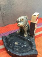 Ancien cendrier Bulldog, Antiek en Kunst, Antiek | Keramiek en Aardewerk, Ophalen of Verzenden