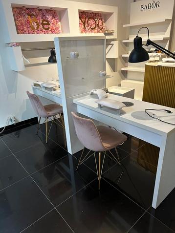 Dubbele manicure tafel inclusief Taifun stofafzuiginh, Enlèvement, Comme neuf
