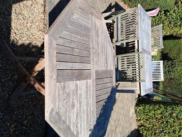 Tuintafels en tuinstoelen beschikbaar voor biedingen
