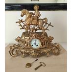 antieke bronzen pendule in barokstijl, Antiek en Kunst, Antiek | Klokken, Ophalen