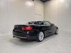 BMW 420 i Cabrio Autom. - Luxury - Topstaat! 1Ste EIG!, Auto's, 4 cilinders, Cabriolet, Zwart, Particulier