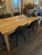 Teak eetkamertafel, Huis en Inrichting, Ophalen, Teakhout, 50 tot 100 cm, Vijf personen of meer