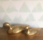 Paar messing eendjes, Antiek en Kunst, Antiek | Brons en Koper, Ophalen of Verzenden
