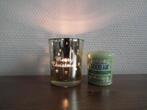 Photophore doré avec bougie Yankee candle "Good Air", Moins de 25 cm, Autres couleurs, Comme neuf, Bougie