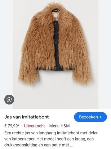 Jas van imitatiebont beschikbaar voor biedingen