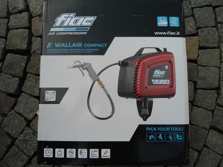 Luchtcompressor met wandaansluiting. Nieuw, Bricolage & Construction, Compresseurs, Neuf, Enlèvement ou Envoi