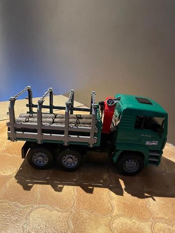 Vrachtwagen houttransport Brüder, Ophalen, Gebruikt
