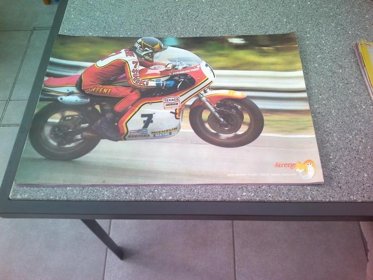 Poster Sirene limonade:Barry Sheene., Verzamelen, Merken en Reclamevoorwerpen, Nieuw, Overige typen, Ophalen of Verzenden
