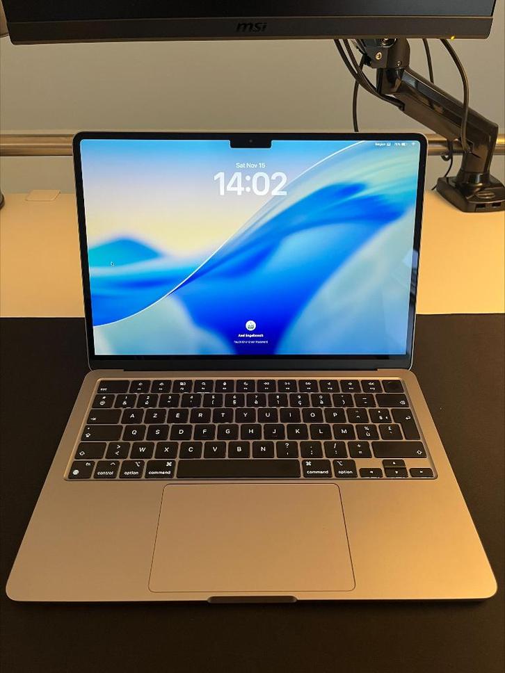 Macbook Air M2 13" - 8GB RAM - 256GB SSD (zeer goede staat), Computers en Software, Apple Macbooks, Zo goed als nieuw, MacBook
