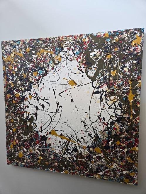 Origineel Werk Denis de Gloire 130x130cm, Antiek en Kunst, Kunst | Schilderijen | Abstract, Ophalen