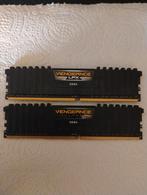 2X 8GB DDR4 CORSAIR VENGEANCE LPX (16GB) (3200MHZ) (CL16), Computers en Software, RAM geheugen, Ophalen, Zo goed als nieuw