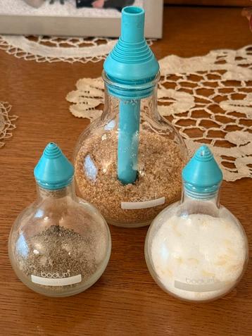 Vintage set BODUM Zout-, Peper- en Suikerstrooiers. beschikbaar voor biedingen