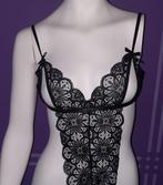NOUVEAU body/body de lingerie « M », Lingerie, Enlèvement ou Envoi, Noir