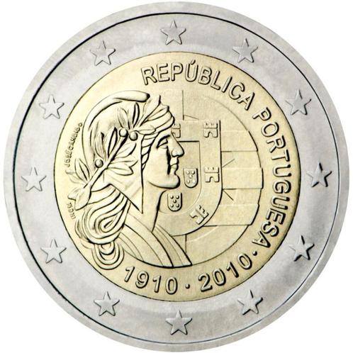 2 euros Portugal 2010 - République Portugaise (UNC), Timbres & Monnaies, Monnaies | Europe | Monnaies euro, Monnaie en vrac, 2 euros
