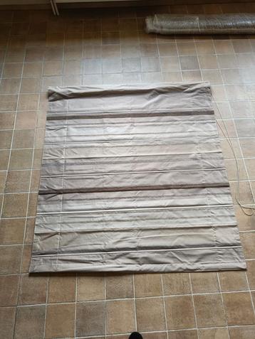 2 vouwgordijnen | stores, Huis en Inrichting, Stoffering | Gordijnen en Lamellen, Ophalen, Gebruikt, Beige, 150 tot 200 cm