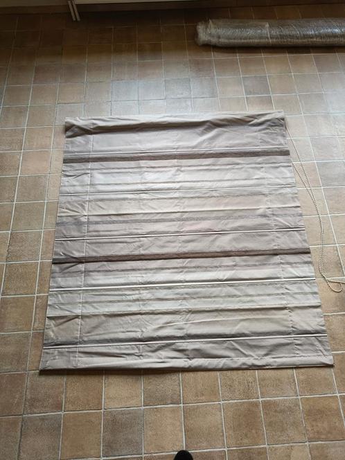 2 vouwgordijnen | stores, Huis en Inrichting, Stoffering | Gordijnen en Lamellen, Gebruikt, 150 tot 200 cm, 150 tot 200 cm, Beige