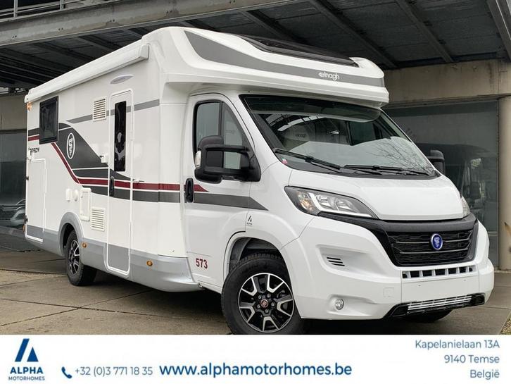 Elnagh Baron 573 Fiat 140pk Manueel (bj 2024), Caravans en Kamperen, Mobilhomes, Bedrijf, Half-integraal, Overige merken, Diesel