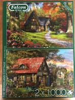 Puzzel Falcon 2x 1000 stukjes, Hobby en Vrije tijd, Denksport en Puzzels, Ophalen, 500 t/m 1500 stukjes, Zo goed als nieuw, Legpuzzel