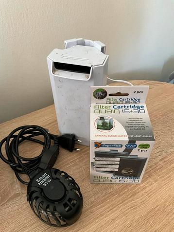 Aquarium pomp& warmte element beschikbaar voor biedingen