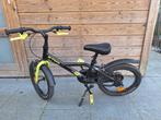 Zwarte kinderfiets 16 inch 4-6 jaar B-Twin Dark Hero 500, Fietsen en Brommers, Ophalen, Gebruikt, 16 tot 20 inch, B-Twin