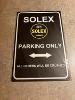 Metalen plaat Solex parking only, Verzamelen, Merken en Reclamevoorwerpen, Ophalen